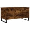 vidaXL Coffee Table Smoked oak Engineered wood Medium Height-Adjustable