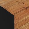vidaXL Bedside Cabinet Natural wood and black