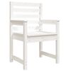 vidaXL  Patio Chairs 2 pcs White 23.6x18.9x35.8" Solid Wood Pine