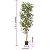 vidaXL Artificial Bamboo Tree Green Bamboo, Textile Fiber, Plastic Medium