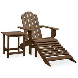 vidaXL Garden Chair Brown Solid fir wood Large Detachable