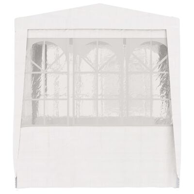 vidaXL Professional Party Tent with Side Walls 8.2'x8.2' White 0.3 oz/ft²
