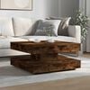 vidaXL Coffee Table Smoked Oak Engineered Wood Medium Rotatable