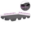 vidaXL Replacement Canopy Anthracite Polyester with PVC coating Medium