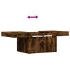 vidaXL Coffee Table Smoked Oak Engineered Wood Medium Coffee Table