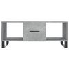 vidaXL Coffee Table Concrete Grey Engineered Wood, Iron Medium