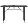 vidaXL Garden Dining Set Black