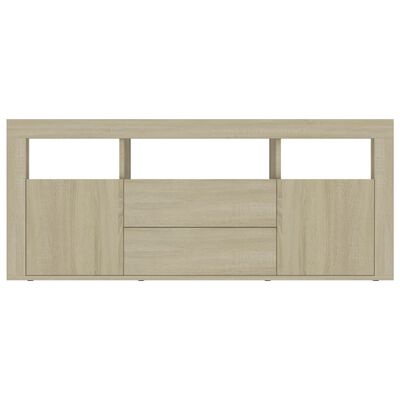 vidaXL TV Cabinet Sonoma Oak 47.2"x11.8"x19.7" Engineered Wood