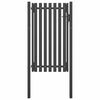 vidaXL Garden Fence Gate Steel 39.4x68.9" Anthracite