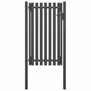vidaXL Garden Fence Gate Steel 39.4x68.9" Anthracite