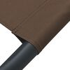 vidaXL Sun Lounger Brown Oxford Fabric, Steel Double Sun Lounger