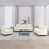 vidaXL Sofa Set Cream Velvet (100% polyester), metal, textilene, plywood