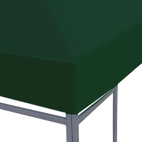vidaXL Gazebo Top Cover Green Polyester with PVC coating 10x10ft