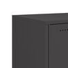 vidaXL Sideboard Black Cold-rolled steel Medium Cabinet Rectangular