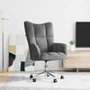 vidaXL Relaxing Chair Dark Gray Velvet