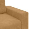 vidaXL Sofa 2 pcs Brown Fabric