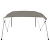 vidaXL 4-bow Bimini Top Grey 95.7x82.7x53.9"
