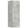 vidaXL TV Cabinet Concrete Grey Engineered Wood Medium TV Cabinet