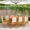 vidaXL Garden Chair Set of 8 Beige