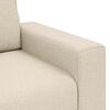 vidaXL Sofa Beige 87.01 x 30.31 x 32.28 in Linen-blend Fabric