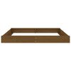 vidaXL Sandbox Honey brown Solid pine wood 78.7 x 78.7 in Expandable