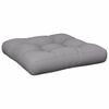 vidaXL Pallet Cushion Grey 100% polyester 23.6 x 23.6 in