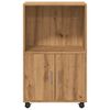 vidaXL Rolling Cabinet Artisan Oak Engineered Wood Medium