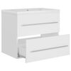 vidaXL Sink Cabinet With Basin White Engineered wood Compact Storage