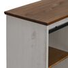 vidaXL Sideboard White Solid pine wood, metal 31.5 x 15.7 x 31.5 in