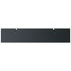 vidaXL Floating Shelf Set of 2 Black Tempered safety glass 39.4x7.9 in