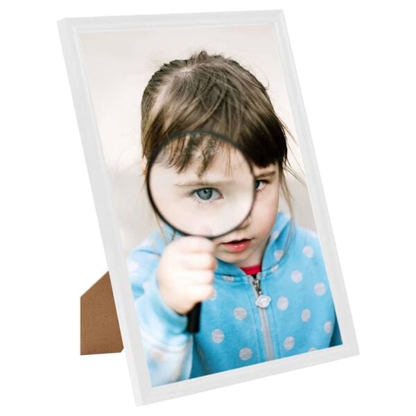 vidaXL Photo Frame Set of 3 White MDF, Polystyrene 18 x 24 in