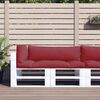 vidaXL Pallet Cushions 3 pcs Wine Red Fabric
