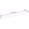 vidaXL Table Top 70.9"x15.7"x1.5" Rectangular Solid Wood Acacia