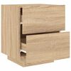 vidaXL Bedside Cabinet Sonoma oak Engineered wood Standard