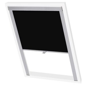 vidaXL Blackout Roller Blinds Black S08/608