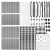 vidaXL Fence Post Other 52 pcs Grey 1.26 x 1.26 x 78.74 in Steel