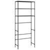 vidaXL Storage Shelf Black Stainless Steel, Plastic, Non-woven Fabric