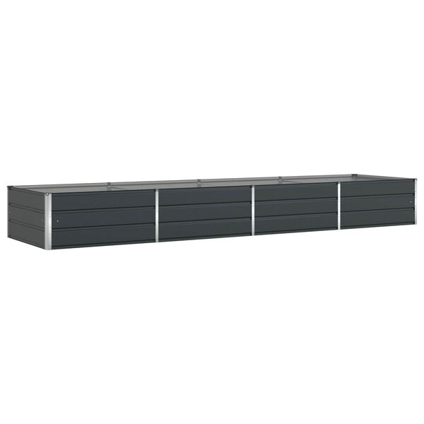 vidaXL Planter Anthracite 195 x 100 x 45 cm Galvanised Steel