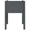 vidaXL Planter Set of 2 Gray Solid pinewood Medium Durable Planter