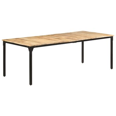 vidaXL Dining Table 86.6"x39.4"x29.9" Rough Mango Wood