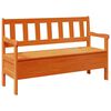 vidaXL Outdoor Bench Brown 119 x 76 x 44cm Solid pine wood