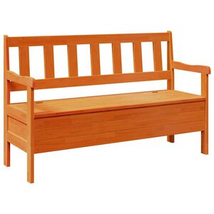 vidaXL Outdoor Bench Brown 119 x 76 x 44cm Solid pine wood