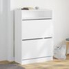vidaXL Shoe Cabinet White Engineered wood Tall Shoe Cabinet
