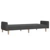 vidaXL Sofa Bed Dark Grey Wooden frame, polyester fabric, foam filling