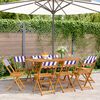vidaXL Garden Chair Set of 8 Blue and White