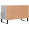 vidaXL TV Cabinet Concrete Grey Engineered Wood Medium TV Cabinet