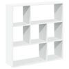 vidaXL Room Divider Bookcase White Engineered Wood Medium Modern