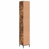 vidaXL Bathroom Cabinet with Door Smoked Oak 12.40 x 12.99 x 74.80 in
