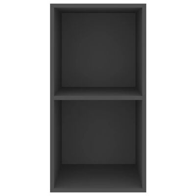 vidaXL Wall-mounted TV Cabinet Gray 14.6"x14.6"x28.3" Chipboard