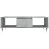 vidaXL Coffee Table Concrete Grey Engineered Wood, Iron Medium